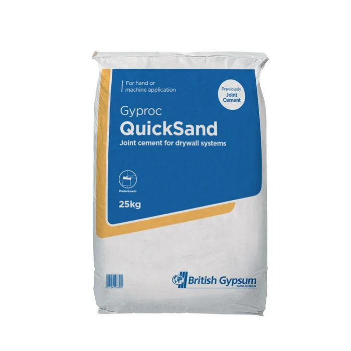 British Gypsum Gyproc Quick Sand Joint Cement 25kg 3 British Gypsum Gyproc Quick Sand Joint Cement 25kg